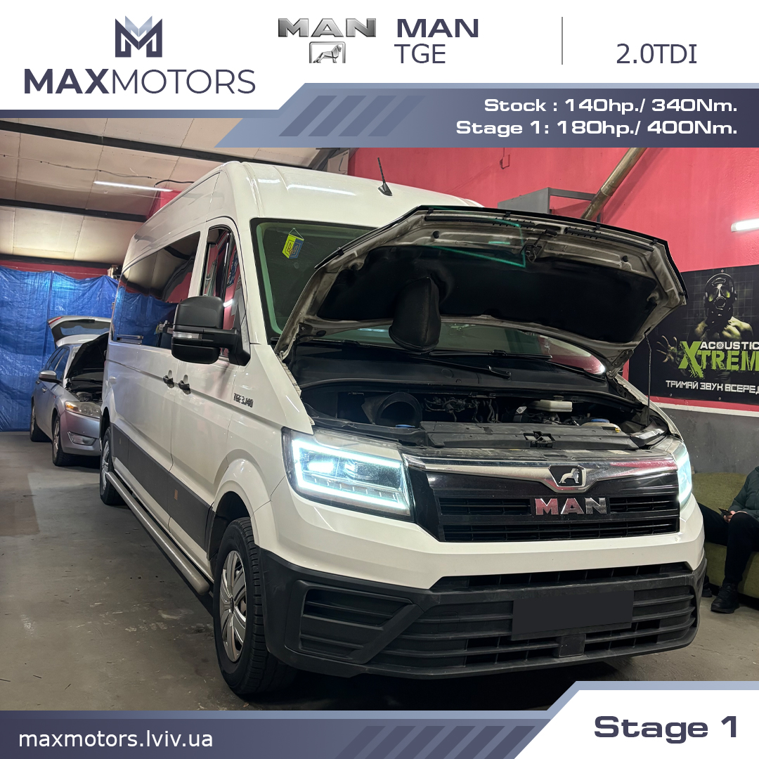 MAN TGE 2.0TDI Stage-1