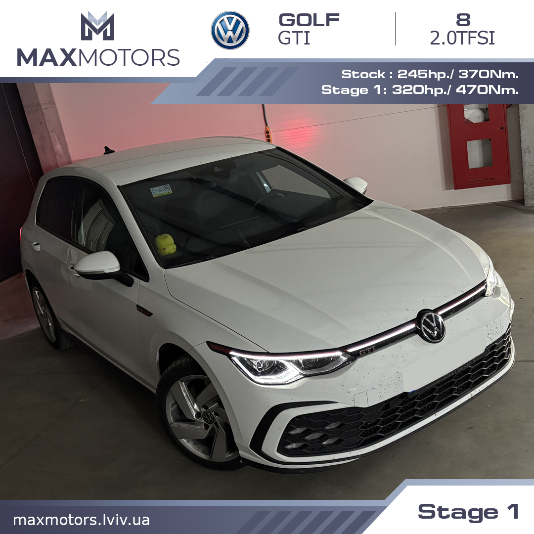 VW GOLF 8 GTI 2.0tfsi Stage-1
